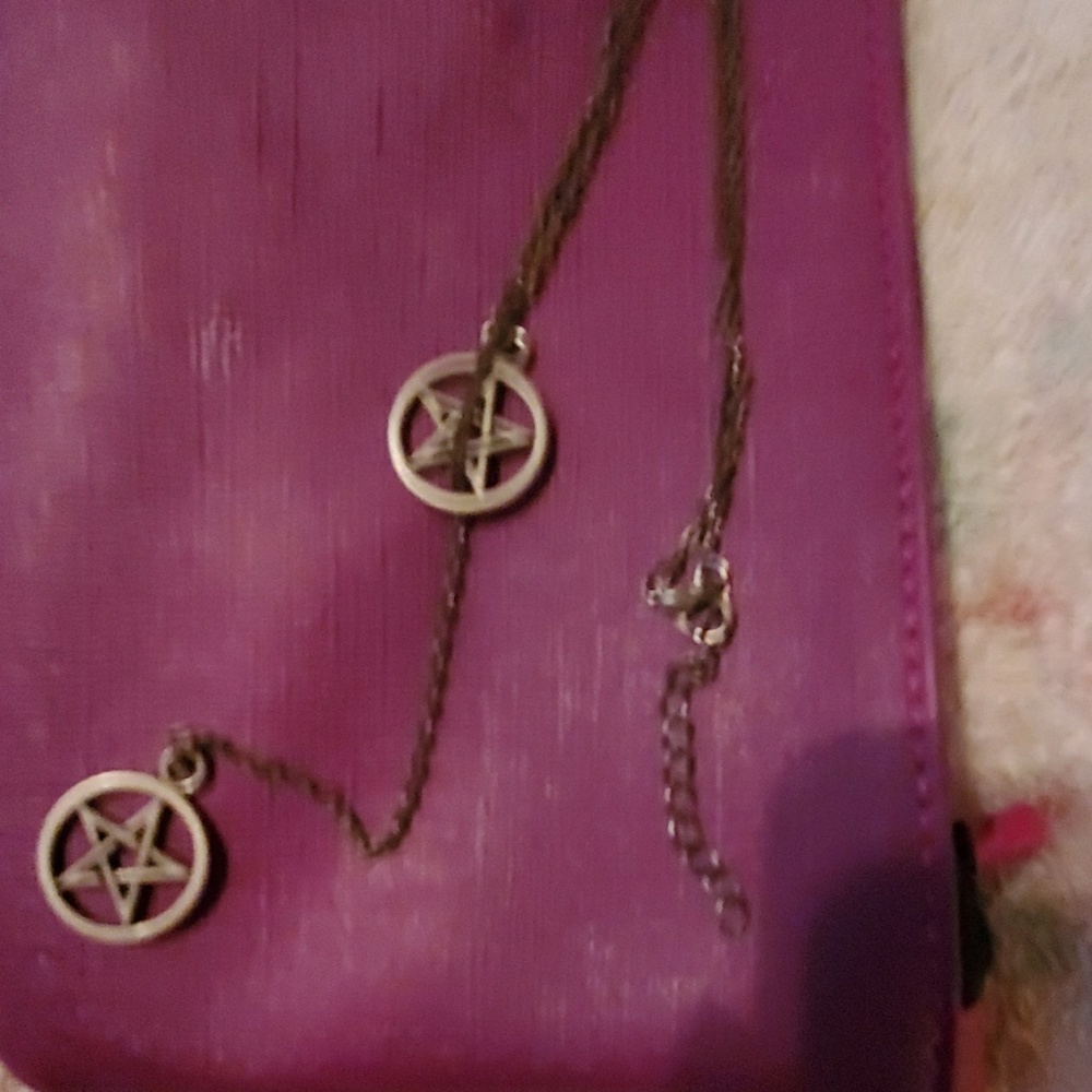 Lasso-Style Bronze Pentagram Necklace